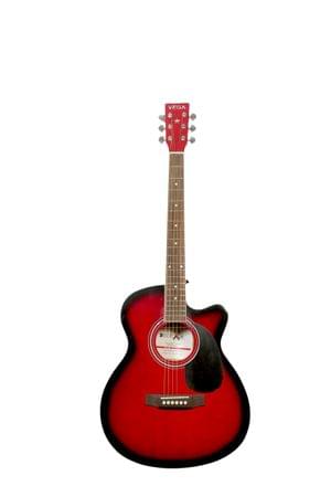 Belear Vega Series 40C Inch WRS Spruce Body RoseWood Neck Wine Red Acoustic Guitar